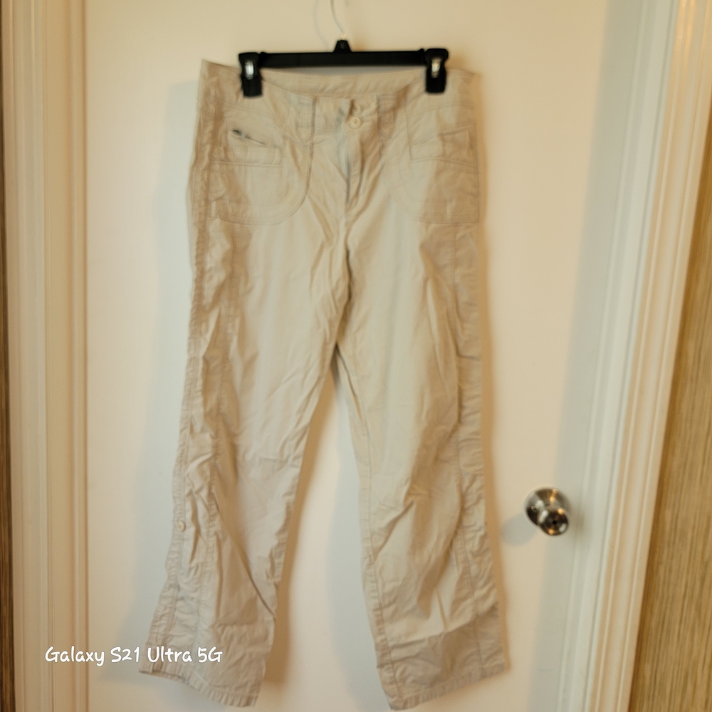Casual Light Beige Cargo Pants
